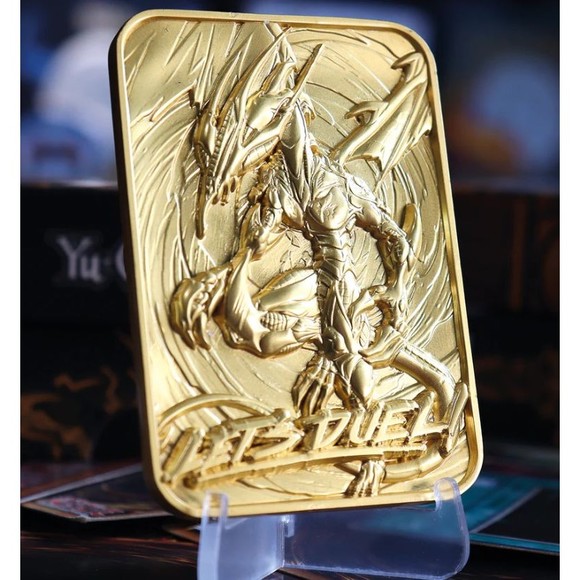 Yugioh Stardust Dragon Metal Card 24k Gold Plated Ingot Limited Edition Official - Picture 4 of 5